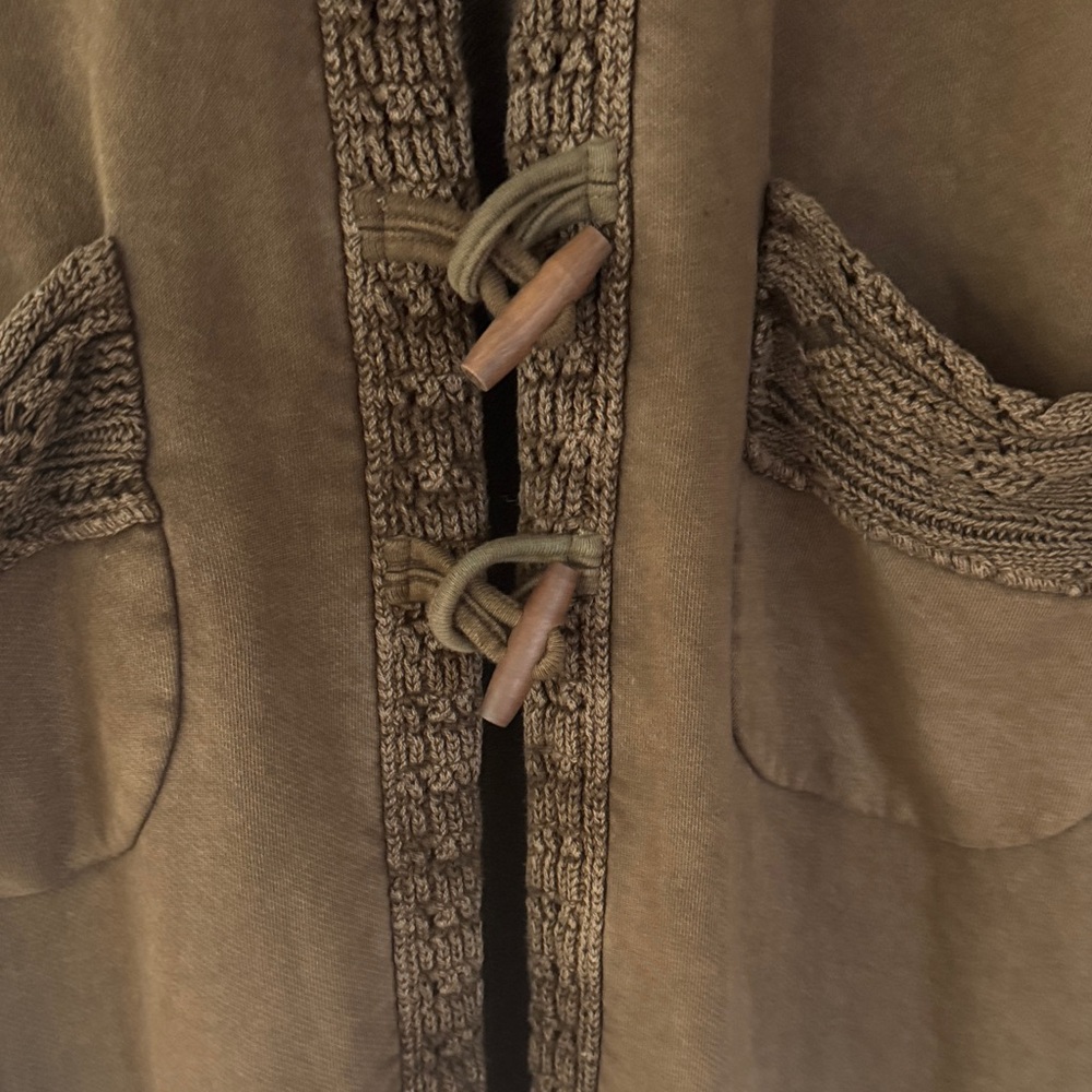 Free People Brown Hooded Knit Cardigan - Picture 4 of 7